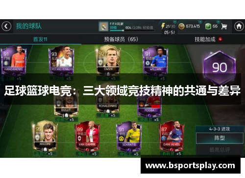 足球篮球电竞：三大领域竞技精神的共通与差异